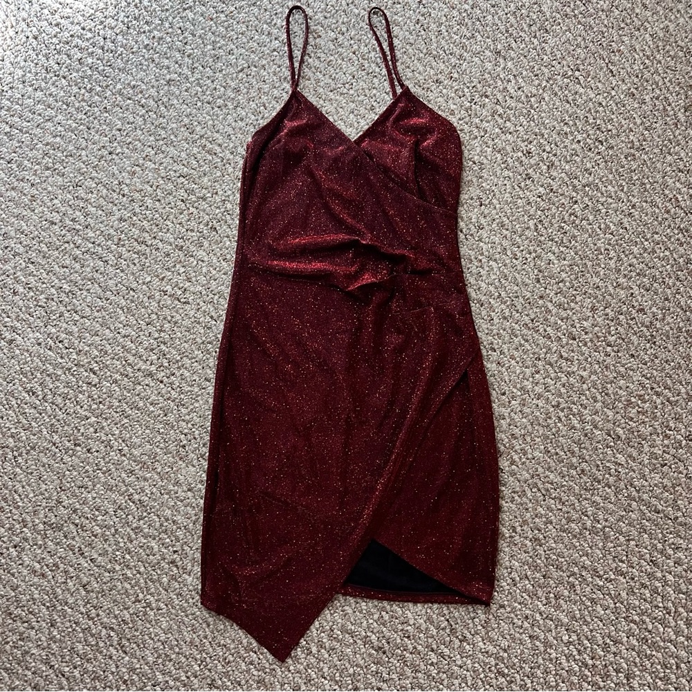 Red Asymmetrical Dress